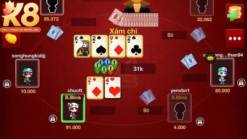 Giới thiệu sảnh Game bài K8